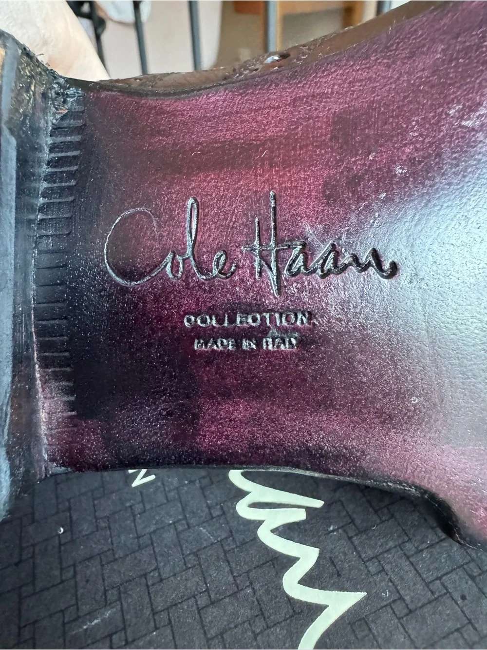 Cole Haan Men’s Dark Brown Leather Wingtip Oxfords